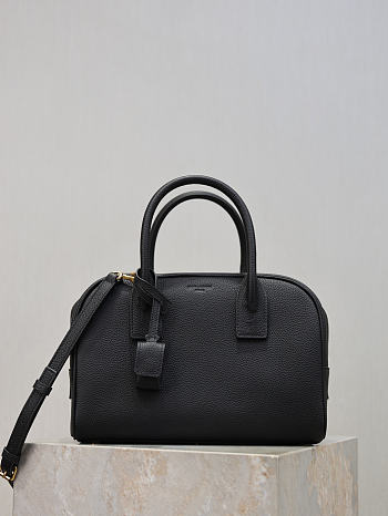 Kitlife Saint Laurent Sac De Jour Boston Small  In Black Grained Leather 851694 27×18×15cm