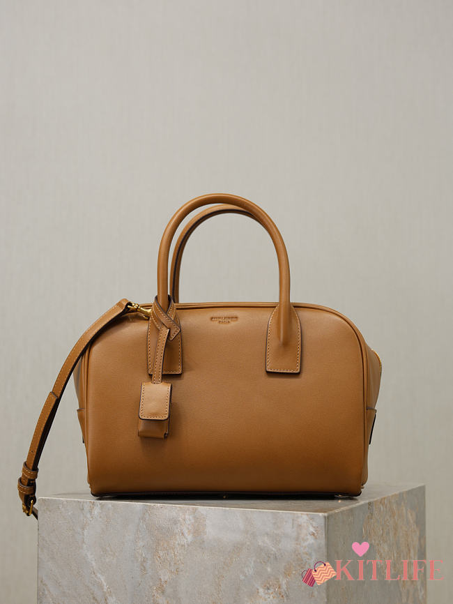 Kitlife Saint Laurent Sac De Jour Boston Small In Brown Smooth Leather 851694 27×18×15cm - 1