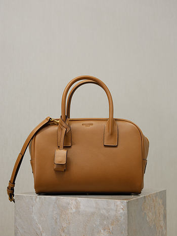 Kitlife Saint Laurent Sac De Jour Boston Small In Brown Smooth Leather 851694 27×18×15cm