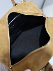 Kitlife Saint Laurent Sac De Jour Boston Small In Brown Suede Leather 851694 27×18×15cm - 6