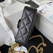 Kitlife Chanel Sweetheart Crush Mini Flap Bag Black AS3828 12x19x8cm - 5