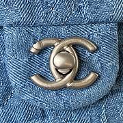 Kitlife Chanel Sweetheart Crush Mini Flap Bag Blue Denim AS3828 12x19x8cm  - 6