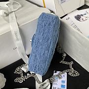 Kitlife Chanel Sweetheart Crush Mini Flap Bag Blue Denim AS3828 12x19x8cm  - 5