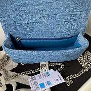 Kitlife Chanel Sweetheart Crush Mini Flap Bag Blue Denim AS3828 12x19x8cm  - 3