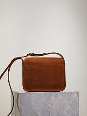 Kitlife Saint Laurent Niki Baby Shoulder Bag Brown Suede 633151 22×16.5×12cm  - 5