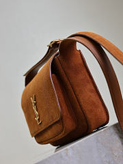 Kitlife Saint Laurent Niki Baby Shoulder Bag Brown Suede 633151 22×16.5×12cm  - 3