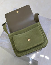Kitlife Saint Laurent Niki Baby Shoulder Bag Green Suede 633151 22×16.5×12cm - 5
