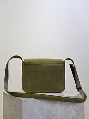 Kitlife Saint Laurent Niki Baby Shoulder Bag Green Suede 633151 22×16.5×12cm - 4
