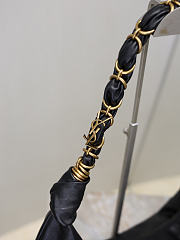 Kitlife Saint Laurent Amalia Hobo Bag In Black Lambskin 862210 23-62x28x4cm - 6