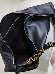 Kitlife Saint Laurent Amalia Hobo Bag In Black Lambskin 862210 23-62x28x4cm - 4