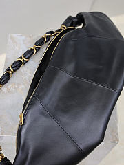 Kitlife Saint Laurent Amalia Hobo Bag In Black Lambskin 862210 23-62x28x4cm - 3