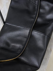 Kitlife Saint Laurent Amalia Hobo Bag In Black Lambskin 862210 23-62x28x4cm - 2