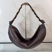 Kitlife Saint Laurent Amalia Hobo Bag In Dark Brown Lambskin 862210 23-62x28x4cm - 1