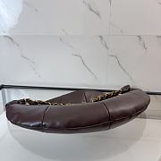 Kitlife Saint Laurent Amalia Hobo Bag In Dark Brown Lambskin 862210 23-62x28x4cm - 6