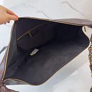 Kitlife Saint Laurent Amalia Hobo Bag In Dark Brown Lambskin 862210 23-62x28x4cm - 5