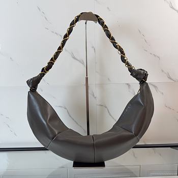 Kitlife Saint Laurent Amalia Hobo Bag In Green Khaki Lambskin 862210 23-62x28x4cm