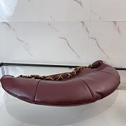 Kitlife Saint Laurent Amalia Hobo Bag In Burgundy Lambskin 862210 23-62x28x4cm  - 6