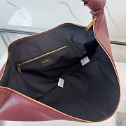 Kitlife Saint Laurent Amalia Hobo Bag In Burgundy Lambskin 862210 23-62x28x4cm  - 2