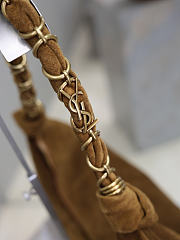 Kitlife Saint Laurent Amalia Hobo Bag In Brown Suede 862210 23-62x28x4cm  - 2