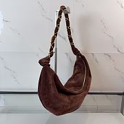 Kitlife Saint Laurent Amalia Hobo Bag In Dark Brown Suede 862210 23-62x28x4cm  - 6