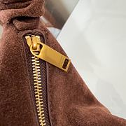 Kitlife Saint Laurent Amalia Hobo Bag In Dark Brown Suede 862210 23-62x28x4cm  - 2