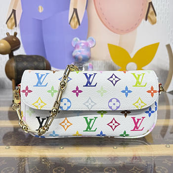 Kitlife Louis Vuitton x TM Wallet On Chain Ivy White Multicolor M27492 23.5x12x4.3cm