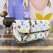 Kitlife Louis Vuitton x TM Wallet On Chain Ivy White Multicolor M27492 23.5x12x4.3cm - 5