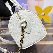 Kitlife Louis Vuitton Speedy Bandoulière 20 Bag Milky White Jade Green M27572 20.5x13.5x12cm  - 4