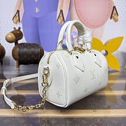Kitlife Louis Vuitton Speedy Bandoulière 20 Bag Milky White Jade Green M27572 20.5x13.5x12cm  - 3