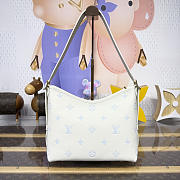 Kitlife Louis Vuitton CarryAll PM Bag Milky White & Blue M27573 29x24x12cm - 6