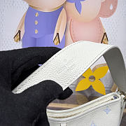 Kitlife Louis Vuitton CarryAll PM Bag Milky White & Blue M27573 29x24x12cm - 3