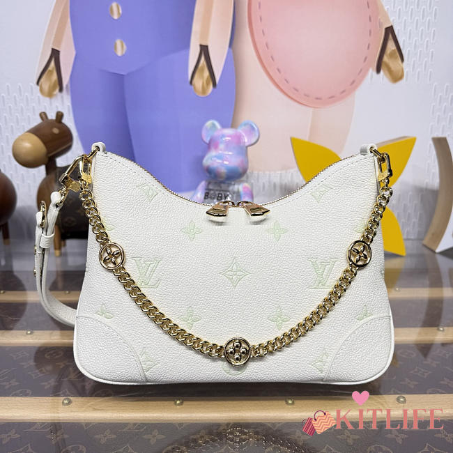 Kitlife Louis Vuitton Boulogne PM Bag Milky Green & White M27571 29x16x9.5cm - 1