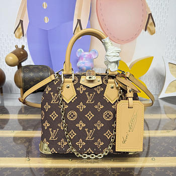 Kitlife Louis Vuitton Brown Monogram Alma Trunk BB Bag M28105 22x11x19cm