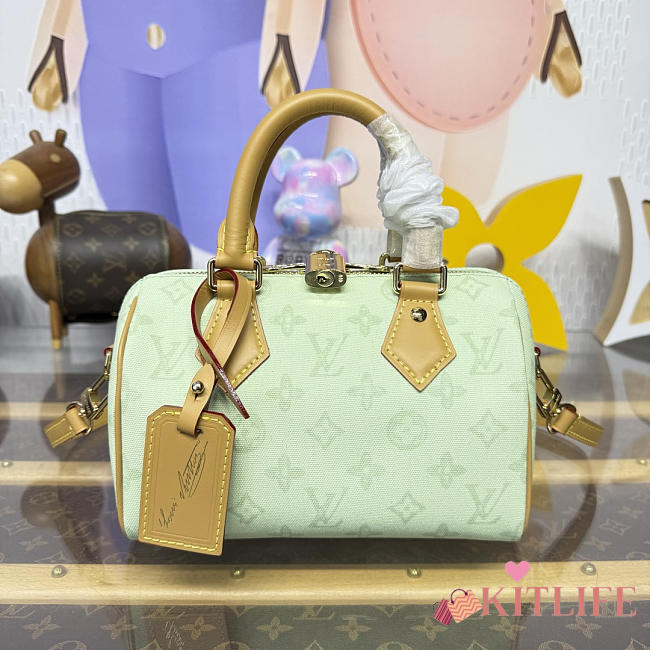 Kitlife Louis Vuitton Speedy Bandoulière 20 Bag Monogram Origine Vert Asnière M27530 20.5x13.5x12cm  - 1