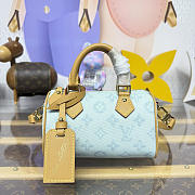 Kitlife Louis Vuitton Speedy Nano Bag Blue Floral M28323 16x7.5x10cm  - 1