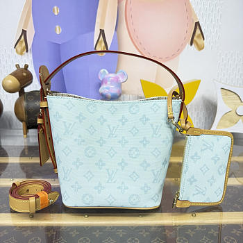 Kitlife Louis Vuitton All In BB Bag Monogram Origine Bleu Courrier M27529 16x18x12cm 