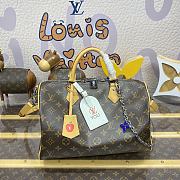 Kitlife Louis Vuitton Speedy Soft 30 Dark Bag Monogram Canvas M12803 30x17x21cm - 1