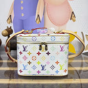 Kitlife Louis Vuitton Nice BB Cosmetic Bag Multicolor White M28340  24x14.5x18cm - 1