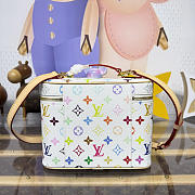 Kitlife Louis Vuitton Nice BB Cosmetic Bag Multicolor White M28340  24x14.5x18cm - 5