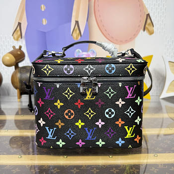 Kitlife Louis Vuitton Nice BB Cosmetic Bag Multicolor Black M42263 24x14.5x18cm