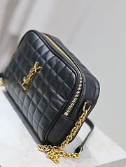 Kitlife Saint Laurent Le Cassandre Matelassé Carré Black Lambskin Camera Bag 764809 19.5×14×4cm - 4