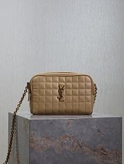 Kitlife Saint Laurent Le Cassandre Matelassé Carré Tan Lambskin Camera Bag 764809 19.5×14×4cm - 1