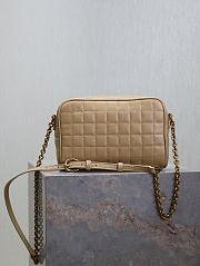 Kitlife Saint Laurent Le Cassandre Matelassé Carré Tan Lambskin Camera Bag 764809 19.5×14×4cm - 3
