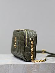 Kitlife Saint Laurent Le Cassandre Matelassé Carré Green Khaki  Lambskin Camera Bag 764809 19.5×14×4cm  - 6