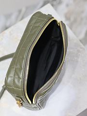 Kitlife Saint Laurent Le Cassandre Matelassé Carré Green Khaki  Lambskin Camera Bag 764809 19.5×14×4cm  - 3