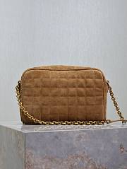 Kitlife Saint Laurent Le Cassandre Matelassé Carré Beige Suede Camera Bag 764809 19.5×14×4cm  - 6