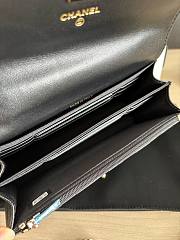 Kitlife Chanel Woc Handle Top Flap Bag Black Caviar Leather A96152 19cm - 2