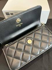 Kitlife Chanel Camellia Adjusting Chain Bag Black 17cm - 3