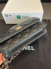 Kitlife Chanel Camellia Adjusting Chain Bag Black 17cm - 2
