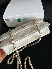 Kitlife Chanel Camellia Adjusting Chain Bag White 17cm  - 4
